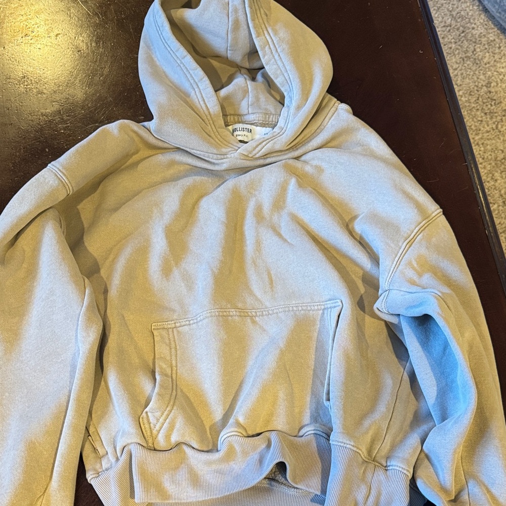 Hollister Men's Tan Hoodie XS
